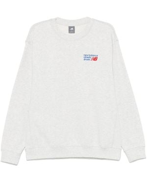New Balance Athletics Premium Logo Sweatshirt - White