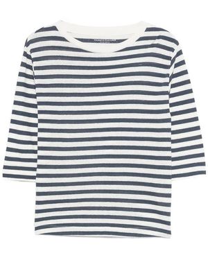 Majestic Filatures Striped T-Shirt - Blue
