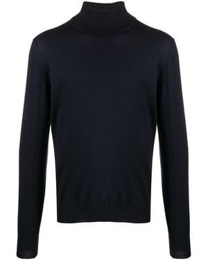 Fileria Ribbed Roll-Neck Sweater - Blue
