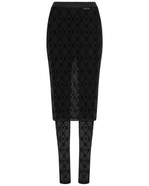 Marine Serre Pants - Black