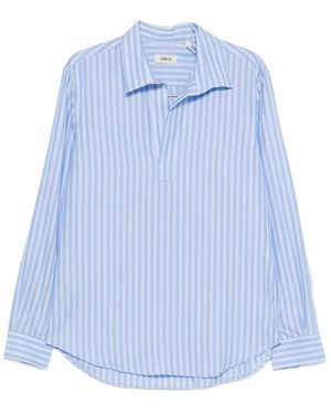Altea Striped Notch Shirt - Blue