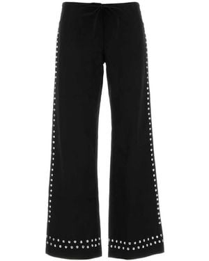 GIMAGUAS Delya Stud-Embellished Trousers - Black