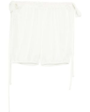 GIMAGUAS Zoe Drawstring Shorts - White