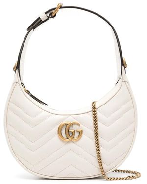 Gucci Mini Gg Marmont Shoulder Bag - White