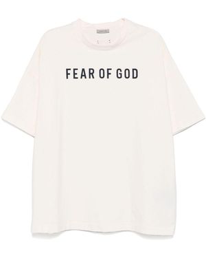 Fear Of God Cotton Jersey Logo T-Shirt - White