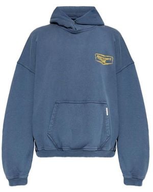 Represent Graphic Print Hoodie - Blue