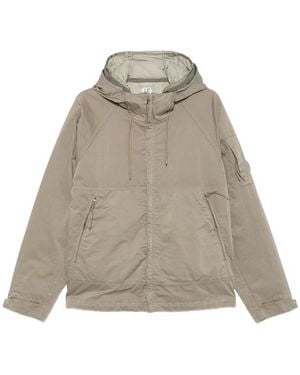 C.P. Company C. P. Company Lens-Detail Hooded Jacket - Natural