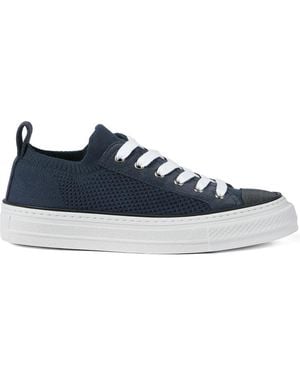 Brunello Cucinelli Knitted Sneakers - Blue
