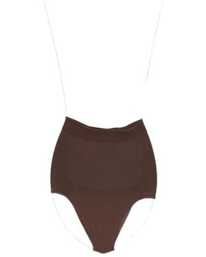 Skims High-Waisted Thong - Brown