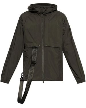 Moose Knuckles Logo-Print Strap Jacket - Green