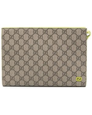 Gucci Neutrals Clutch Bags - Grey