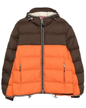 Napapijri Logo-Patch Puffer Jacket - Orange