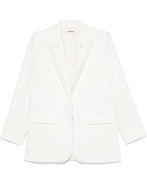 Zadig & Voltaire Viva Strass Blazer - White