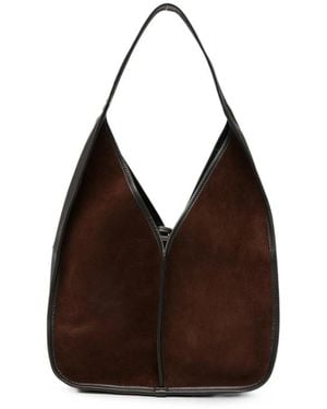 Hereu Calella Suede Shoulder Bag - Brown
