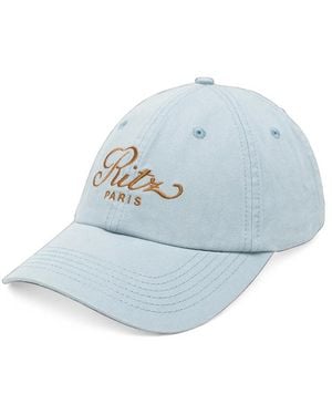 FRAME x Ritz Paris Ritz Paris Embroidered Baseball Cap - Blue