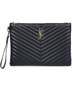 Saint Laurent Clutch Bags - Black