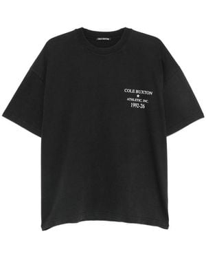 Cole Buxton Logo-Print T-Shirt - Black