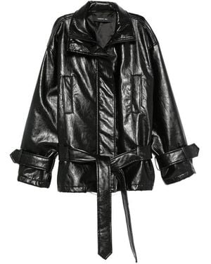 FEDERICA TOSI Belted Zip-Up Jacket - Black