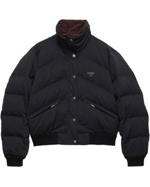 Prada Quilted Down Jacket - Blue