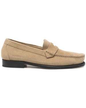 Jacquemus The Palmier Suede Loafers - Natural