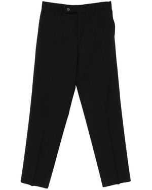 Fendi Logo-Detail Wool Pants - Black