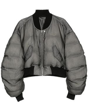 Rick Owens Quilted Cropped Jacket - Black