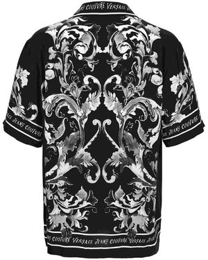Versace Jeans Couture Baroque-Print Shirt - Black