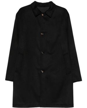 KIRED Single-Breasted Reversible Coat - Black