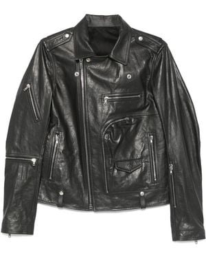 Rick Owens Jumbo Bauhaus Stooges Biker Jacket - Black