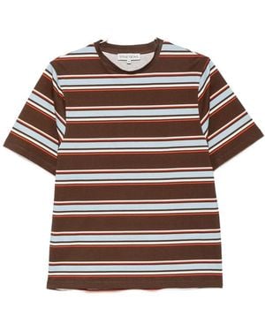 Stine Goya Striped Short-Sleeve T-Shirt - Brown