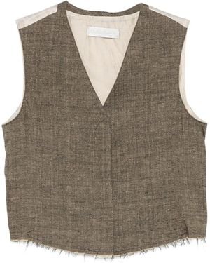 Our Legacy Base V-Neck Waistcoat - Brown