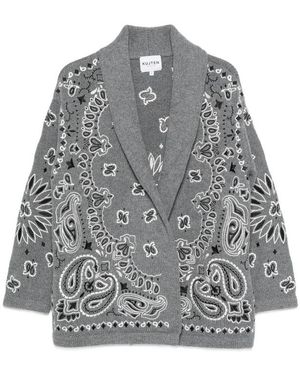 Kujten Cody Bandana Bico Cardigan - Grey