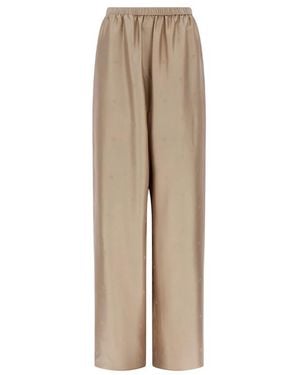 Ferragamo Neutrals Trousers - Natural