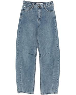 Self-Portrait Loose-Fit Jeans - Blue