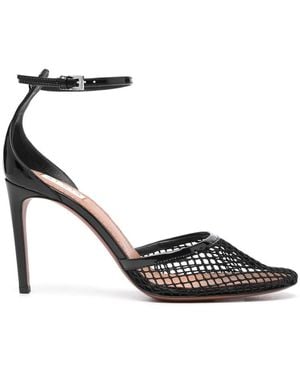 Alaïa 90Mm Fishnet Court Shoes - Black