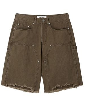 Tonywack Frayed Carpenter Shorts - Green
