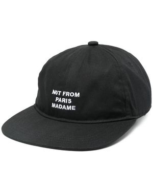 Drole de Monsieur La Casquette Slogan Baseball Cap - Black