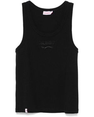 Charles Jeffrey Logo-Embroidered Tank Top - Black