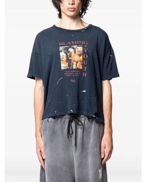 Paly Hollywood Blaming Youth T-Shirt - Blue