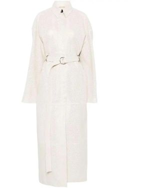 Sportmax Perforated Coat - White