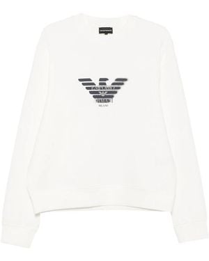 Emporio Armani Logo-Print Sweatshirt - White