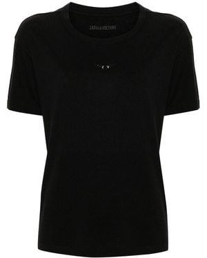 Zadig & Voltaire Marta Wings-Appliqué T-Shirt - Black