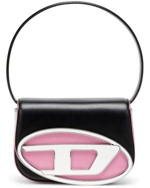 DIESEL 1Dr Leather Shoulder Bag - Black