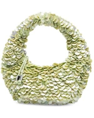 STAUD Reef Sequin-Embellished Tote Bag - Green