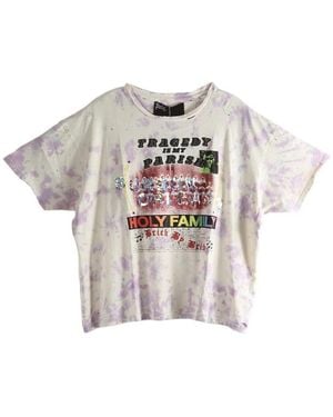 Paly Hollywood Tie-Dye Graphic T-Shirt - White