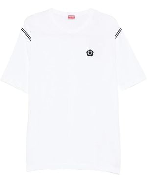 KENZO Stripe Patch T-Shirt - White