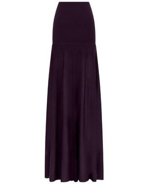 Rabanne Knit Maxi Skirt - Purple