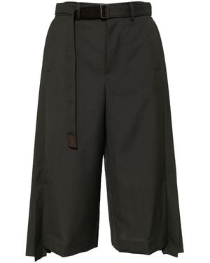 Sacai Pleated Tailored Trousers - Black