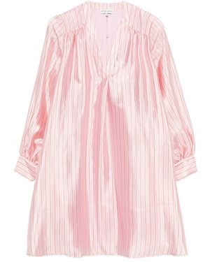Stine Goya Yorando Stripe V-Neck Dress - Pink