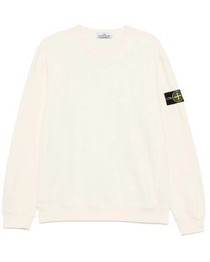 Stone Island Logo-Patch Sweatshirt - White